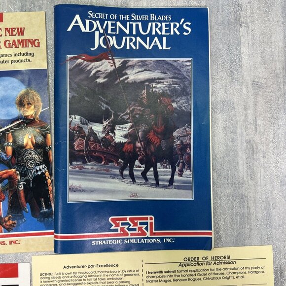 Advanced Dungeons & Dragons: Secret of the Silver Blades 1990 Tandy PC Big Box - Picture 9 of 16